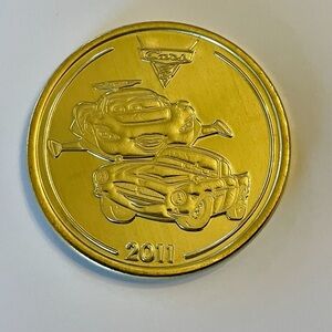 NEW Pixar Fest 2024 CARS 2 2011 Medallion featuring Finn & Holley